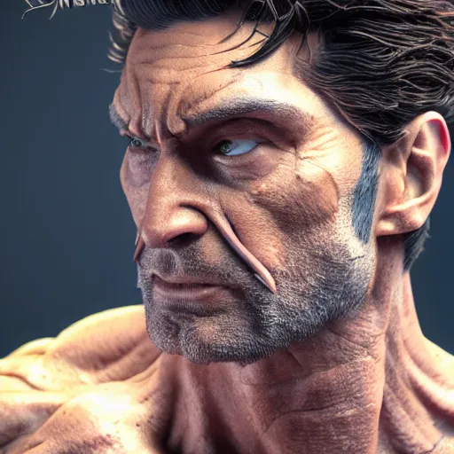 Image similar to Spiderman as Wolverine,muscle extremely detailed, fantastic details full face, mouth, trending on artstation, pixiv, cgsociety, hyperdetailed Unreal Engine 4k 8k ultra HD, WLOP