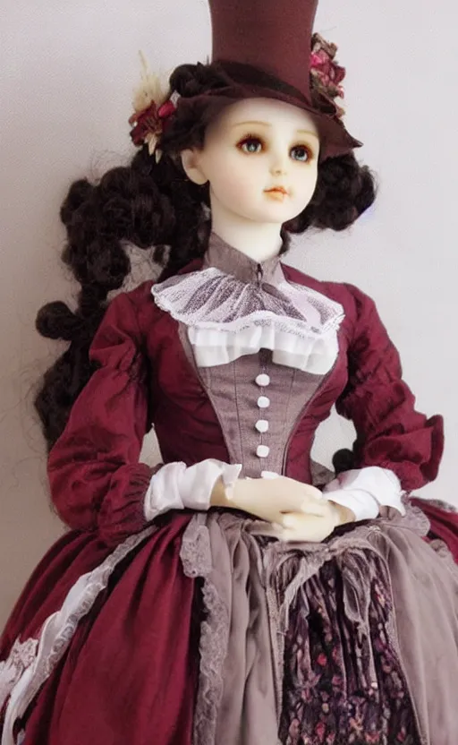 Image similar to dollfie in victorian dress