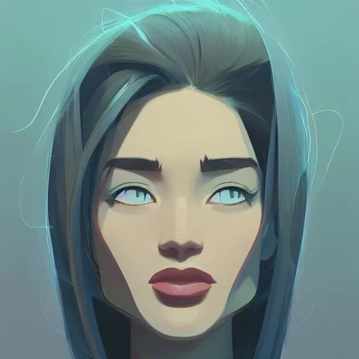 Image similar to face icon stylized minimalist casablanca, loftis, cory behance hd by jesper ejsing, by rhads, makoto shinkai and lois van baarle, ilya kuvshinov, rossdraws global illumination