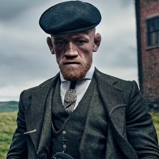 Prompt: Connor McGregor in peaky blinders very detailed 4k quality super realistic