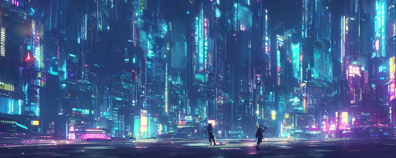 Image similar to cityscape, cyberpunk, night time, weirdcore, nightcore, dreamcore, aesthetic, neon, octane render, unreal engine global illumination ray tracing 8 k hd resolution, by ilya kuvshinov and cushart krentz and gilleard james