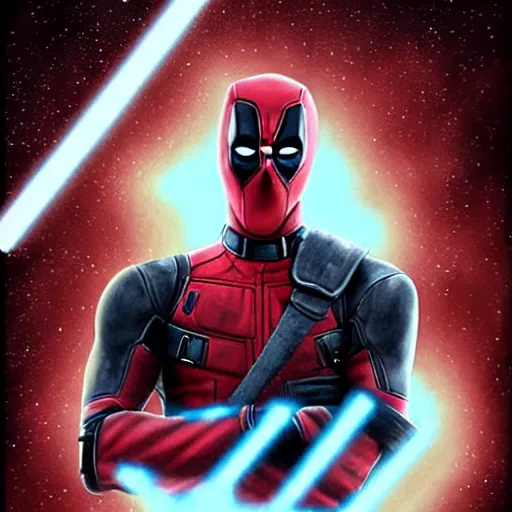 Image similar to deadpool in star wars