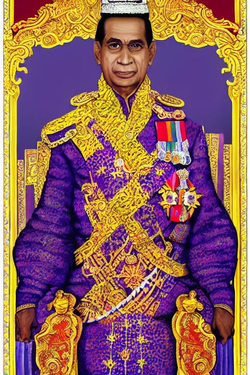 Prompt: sri lankan king by Nizovtsev, Victor