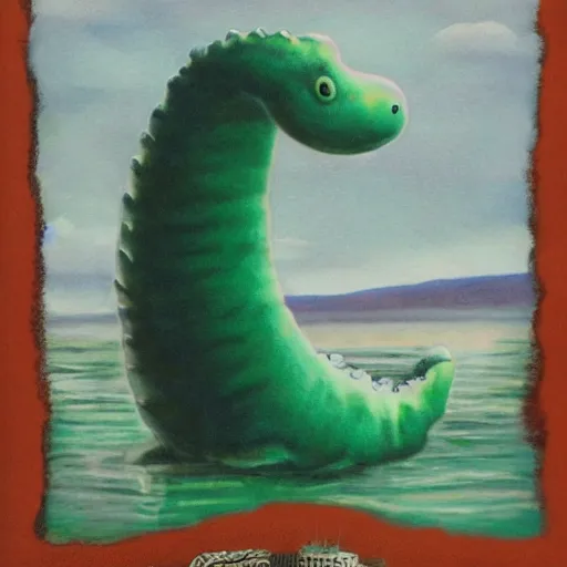 Image similar to baby nessie, loch monster