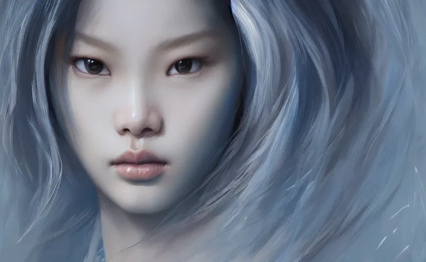 Prompt: jennie blackpink, soft grey and blue natural light, intricate, digital painting, artstation, concept art, smooth, sharp focus, illustration, art by greg rutkowski and luis rollo and uang guangjian and gil elvgren, symmetry!