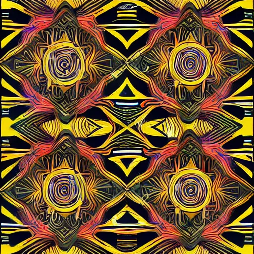 Prompt: symmetrical psychedelic pattern tribal with high definition details, ultra high resolution, lot of details, clean, denoise