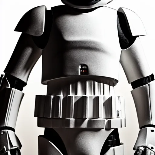 Prompt: a stormtrooper in black armor, 8 k, cinematic lighting, shallow depth of field, raytracing,