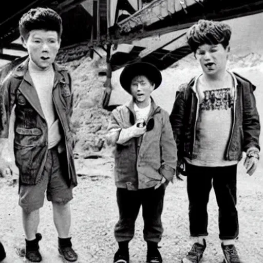 Image similar to the goonies, 1950s style