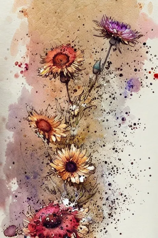 Loose Watercolor Flowers by JeanBaptiste Monge · Creative Fabrica