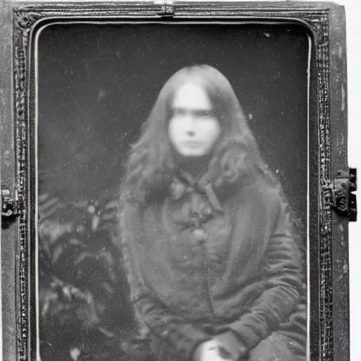 Prompt: Daguerreotype of a creature unknown to science