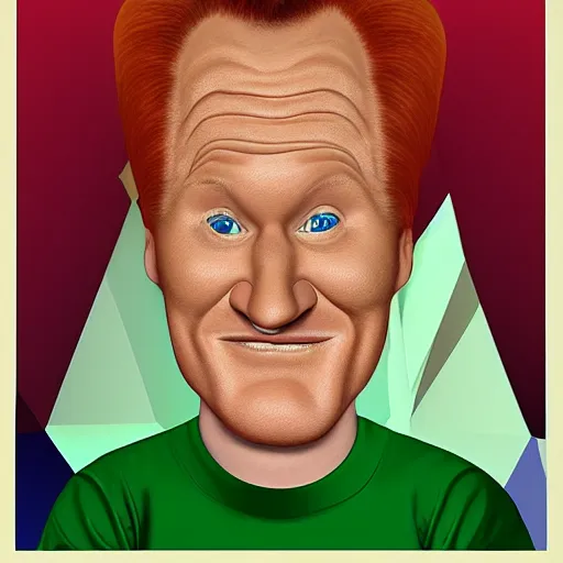 Image similar to connan o brien carrot face caricature