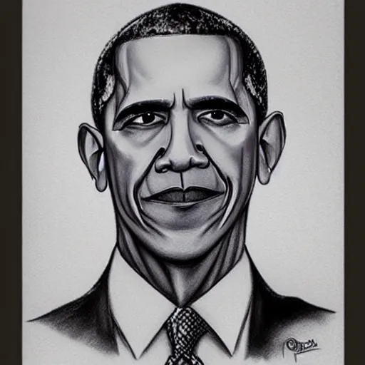 Image similar to creepy criminal police sketch of obama, uncanny!!!