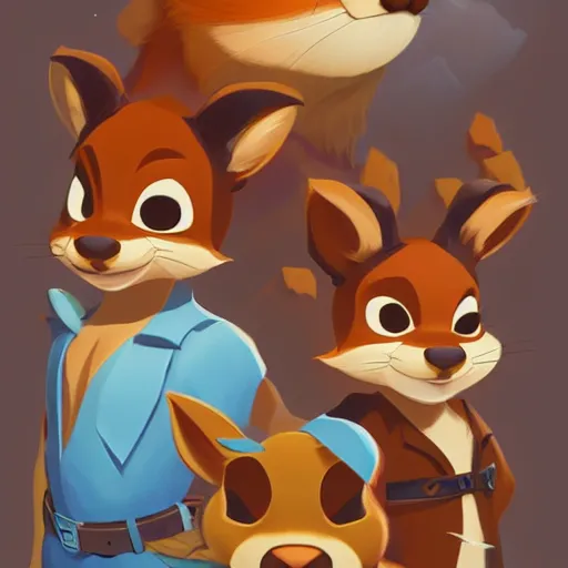 Image similar to face icon stylized minimalist chip'n dale : rescue rangers, loftis, cory behance hd by jesper ejsing, by rhads, makoto shinkai and lois van baarle, ilya kuvshinov, rossdraws global illumination