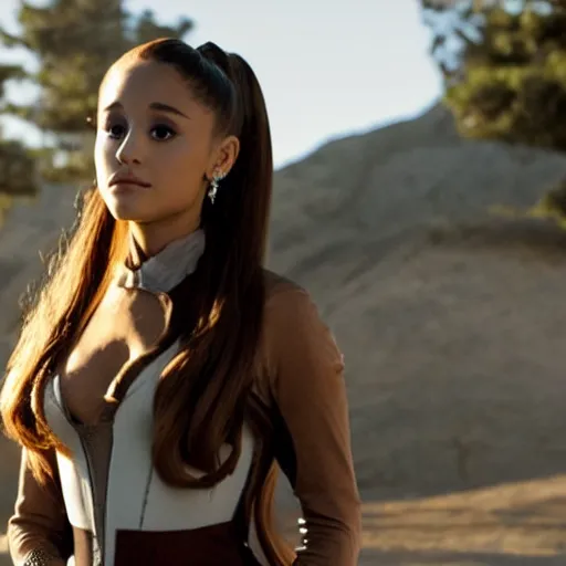 Image similar to still of ariana grande in westworld tv series