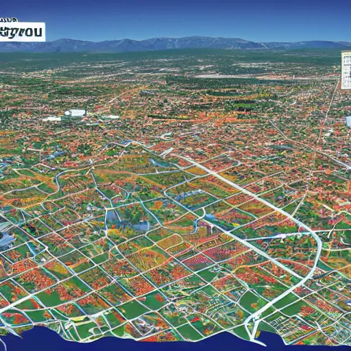 Prompt: city map of flagstaff Arizona showing all the neighborhoods