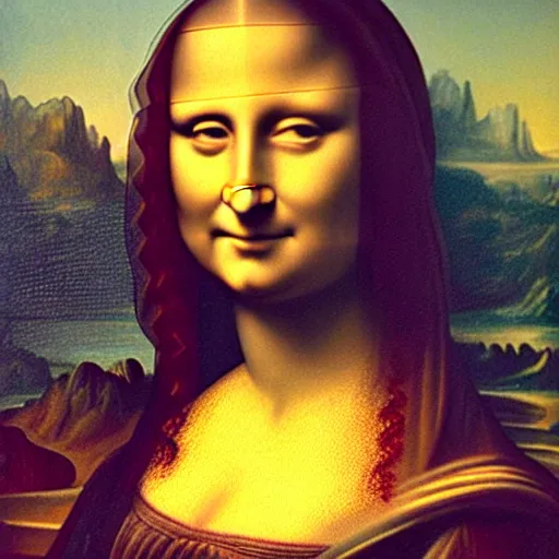 Image similar to hyperrealistic painting of a marble bust of mona lisa, smooth light from upper left, dark background, by artgerm and greg rutkowski, masterpiece