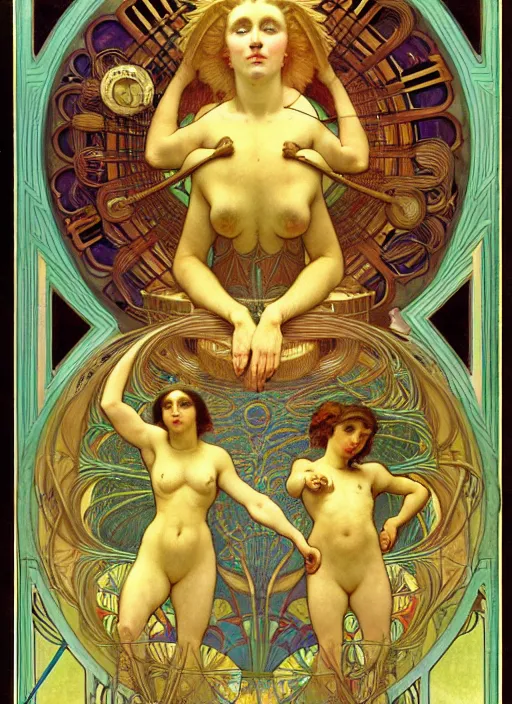 Prompt: mathemagic land, golden ratio, sharp focus, art by h. r. giger and ernst haeckel and jean auguste dominique ingres and john william godward, alphonse mucha, james jean, simon bisley,