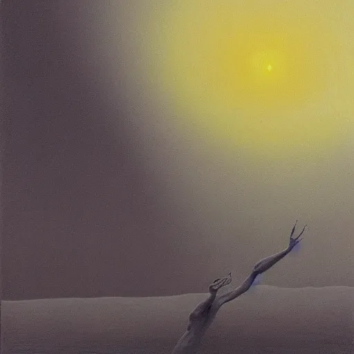 Image similar to Inevitable Tranquility Signifies Death, illustrated by Zdzisław Beksiński, 8k, photorealistic imagery, trending on artstation, artstationHQ, artstationHD