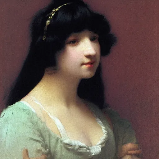 Prompt: a young woman’s face, her hair is deep purple, by ivan aivazovsky and pieter claesz and paul delaroche and alma tadema and august malmstrom and and willen claesz heda and aelbert cuyp and gerard ter borch, contrapposto, hyperrealistic, volumetric light, rendered in octane, c4d