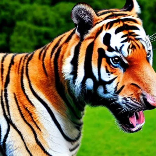 Image similar to photo of a horse tiger hybrid