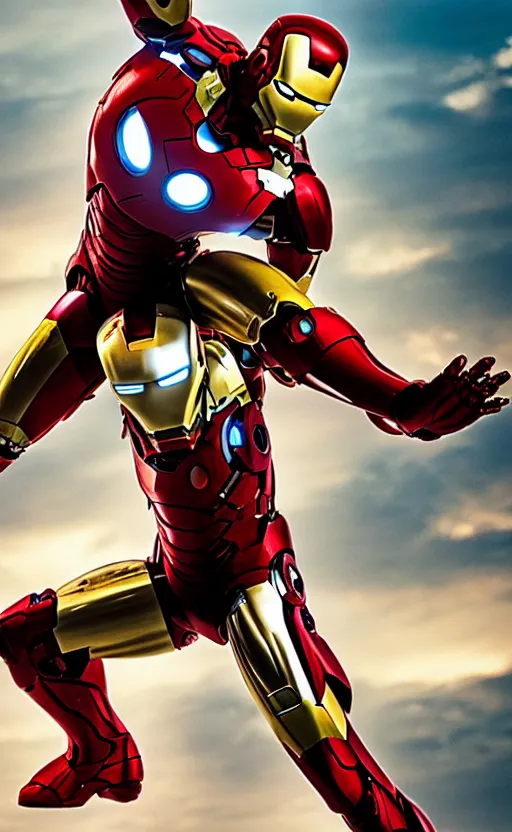 Image similar to rick sancez as iron man, marvel cinematic universe, making out, photo, highly detailed, cinematic still