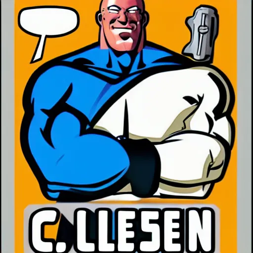 Prompt: Mr. Clean in the style of jack kirby