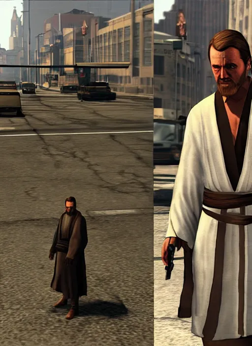 Image similar to obi wan kenobi in gta iv