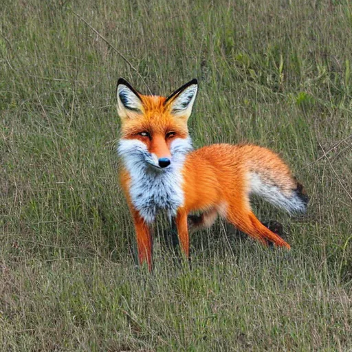 Prompt: fox in a field