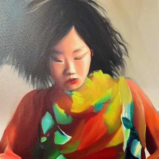 Image similar to oil painting ¥¥¥¥ kaikai kiki