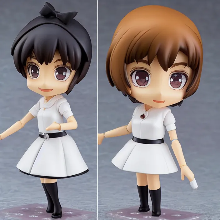 Image similar to audrey hepburn, an anime nendoroid of audrey hepburn, figurine, detailed product photo.