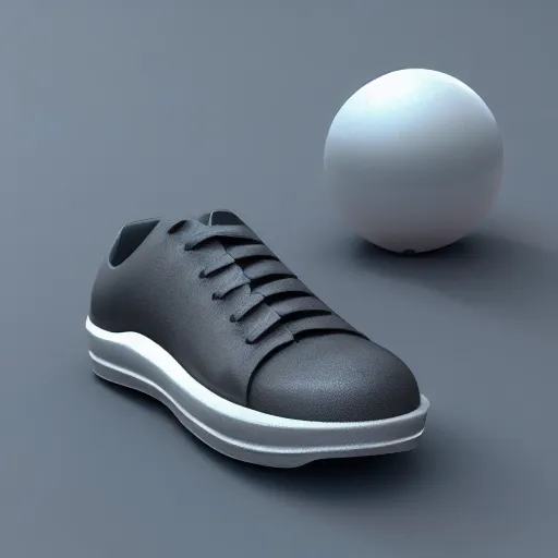 Image similar to shoes, spherical, futuristic concept design, high detail render by octane, unreal engine, 8 k, cinematic