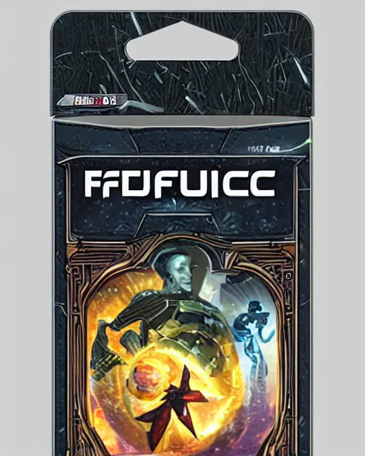 Image similar to futuristic nft card game, full - view