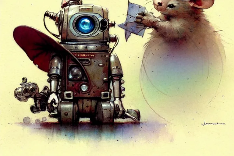 Image similar to adventurer ( ( ( ( ( 1 9 5 0 s retro future robot mouse explorer vehical. muted colors. ) ) ) ) ) by jean baptiste monge!!!!!!!!!!!!!!!!!!!!!!!!! chrome red