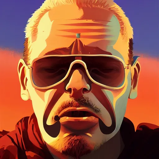 Image similar to face icon stylized minimalist mad max, loftis, cory behance hd by jesper ejsing, by rhads, makoto shinkai and lois van baarle, ilya kuvshinov, rossdraws global illumination