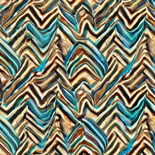 Prompt: banded agate patterns that resemble a tropical beach