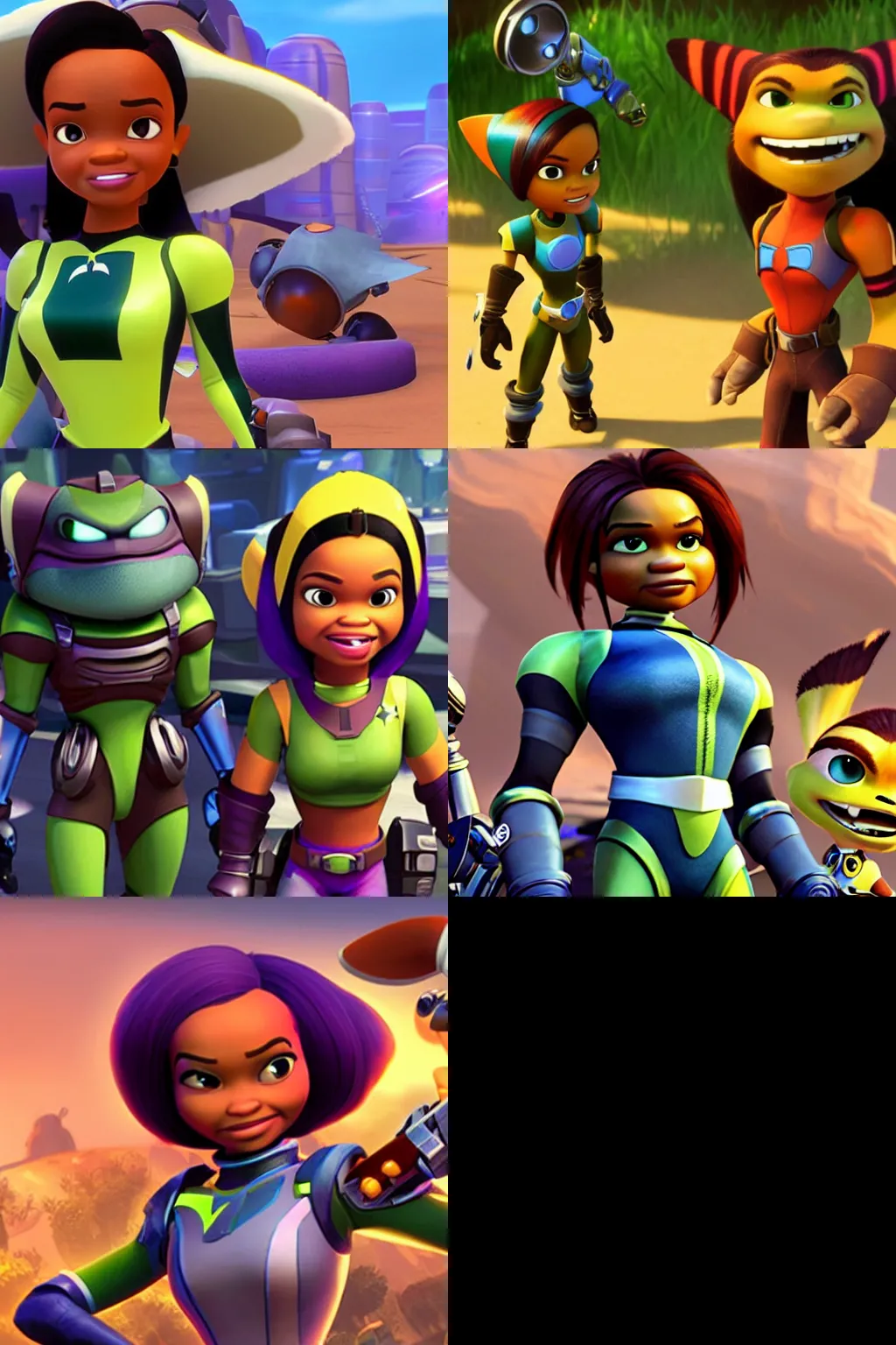 Prompt: kyla pratt in the ratchet and clank universe
