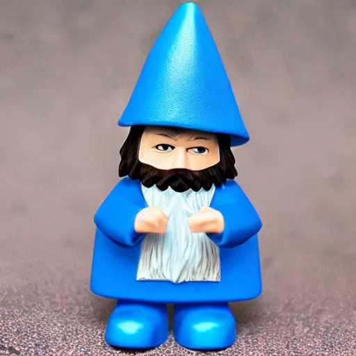 Image similar to a wizard with a blue hat vinyl figure