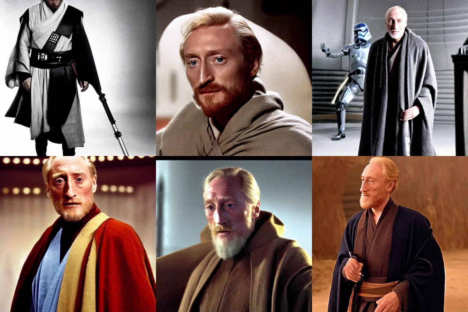 Prompt: Charles Dance as Obi-Wan Kenobi in the film Star Wars