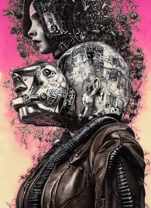 Image similar to Cyberpunk goddess painting by Dan Hillier, trending on artstation, artstationHD, artstationHQ, 4k, 8k