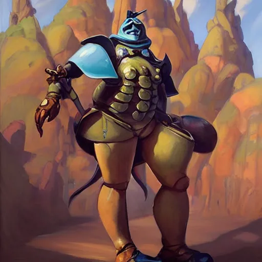 Image similar to greg manchess portrait painting of partially armored caterpillar from alice in wonderland as overwatch character, wacky, medium shot, asymmetrical, profile picture, organic painting, sunny day, matte painting, bold shapes, hard edges, street art, trending on artstation, by huang guangjian and gil elvgren and jesper ejsing