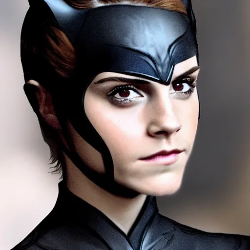 Prompt: Emma Watson as catwoman