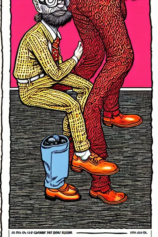Prompt: art by r. crumb