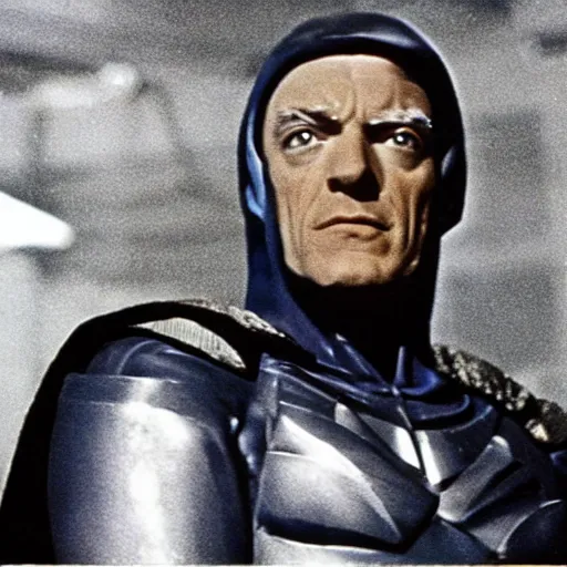 Prompt: magneto in a still from the tv show'batman'( 1 9 6 6 )