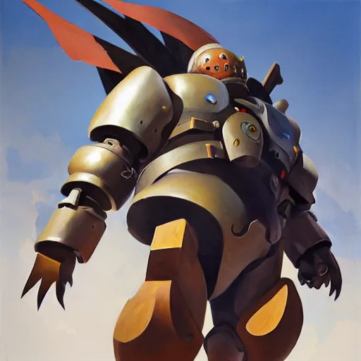 Image similar to greg manchess portrait painting of armored howl from howl's moving castle as overwatch character, medium shot, asymmetrical, profile picture, organic painting, sunny day, matte painting, bold shapes, hard edges, street art, trending on artstation, by huang guangjian, gil elvgren, ruan jia, randy vargas, greg rutkowski