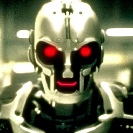 Image similar to movie still of a cool cyborg, cinematic composition, cinematic light, by wes craven