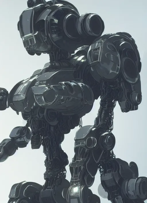 Image similar to intricate digital artwork of a mech by by nuthin'but mech, by kallamity sketchbook, inspired by nier : automata, clean white lab background, octane render, cgstation, 4 k resolution