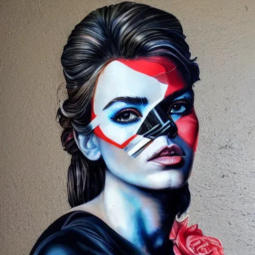 Prompt: a beautiful portrait sculpture designed by Sandra Chevrier