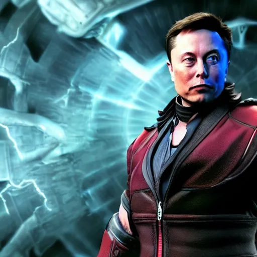 Prompt: Elon Musk as a character in Mortal Kombat videogame, highly detailed, high quality, HD, 4k, 8k, Canon 300mm, professional photographer, 40mp, lifelike, top-rated, award winning, realistic, sharp, no blur, edited, corrected, trending