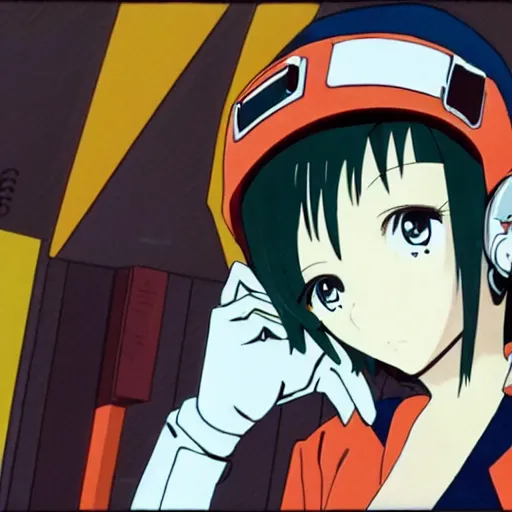 Prompt: side profile, pale - skinned anime girl, very white - skinned girl with black hair, cute face, black bob cut hair, short bangs, angry expression, cel - shading, 2 0 0 1 anime, flcl, jet set radio future, cel - shaded, strong shadows, vivid hues, y 2 k aesthetic