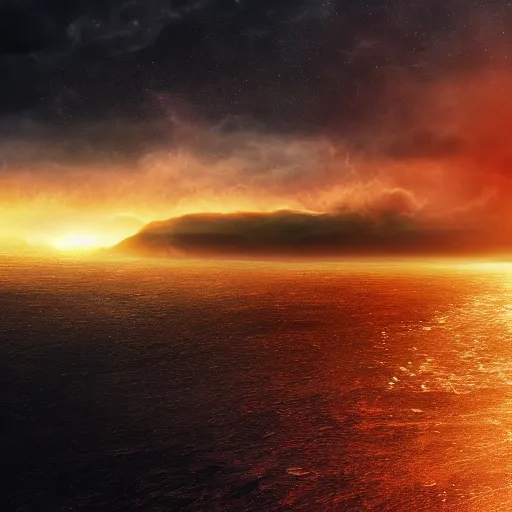 Image similar to the end of the world, 4K, high quality